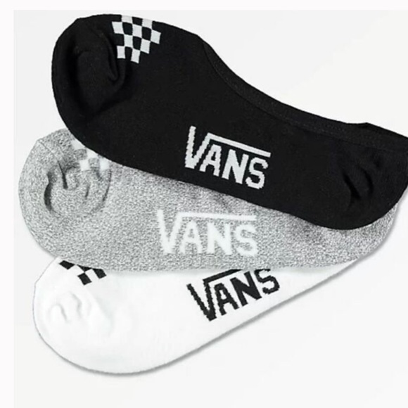 NWT: Vans Checkerboard Logo 3PK
No-Show Socks - Picture 2 of 7